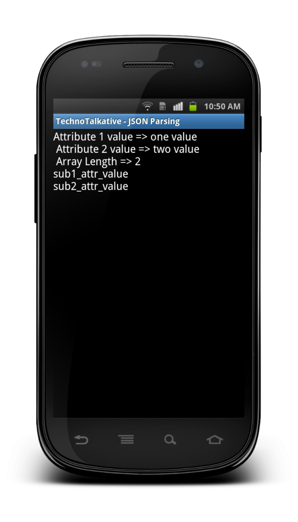 TechnoTalkative - JSON Parsing example TechnoTalkative - JSON Parsing example